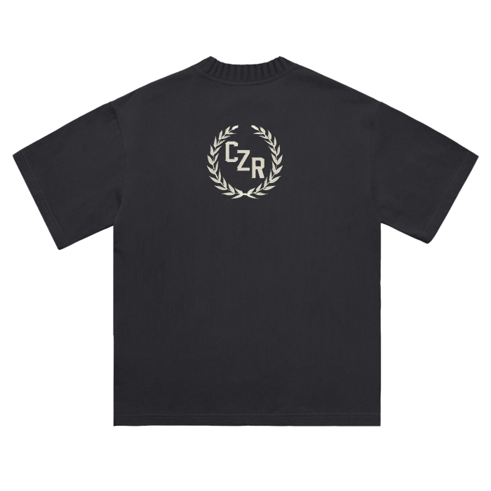 Heavyweight Knitted Round Neck T-Shirt - 305 GSM