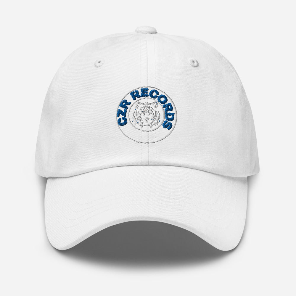 CZR RECORDS APPAREL - Tiger Circle Blue Font Dad Hat
