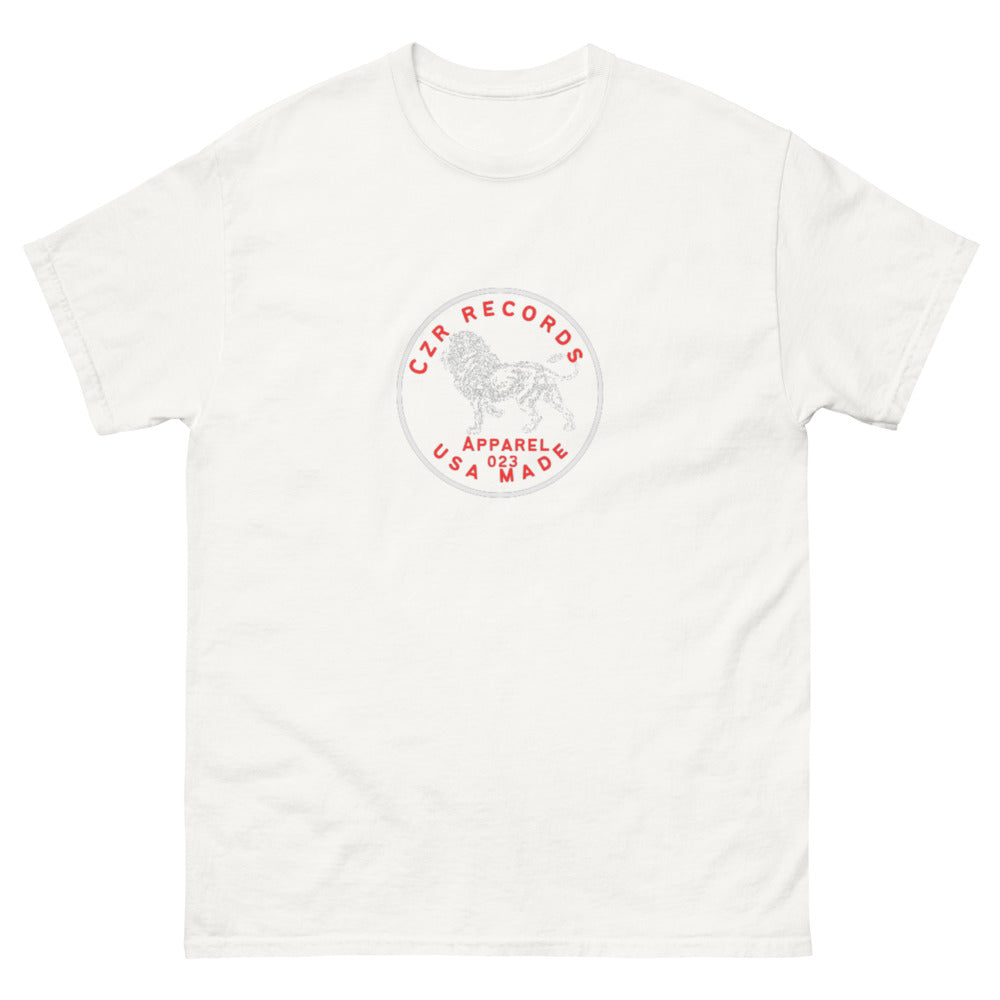 CZR RECORDS APPAREL - Classic Men's Dime Lion Red Tee