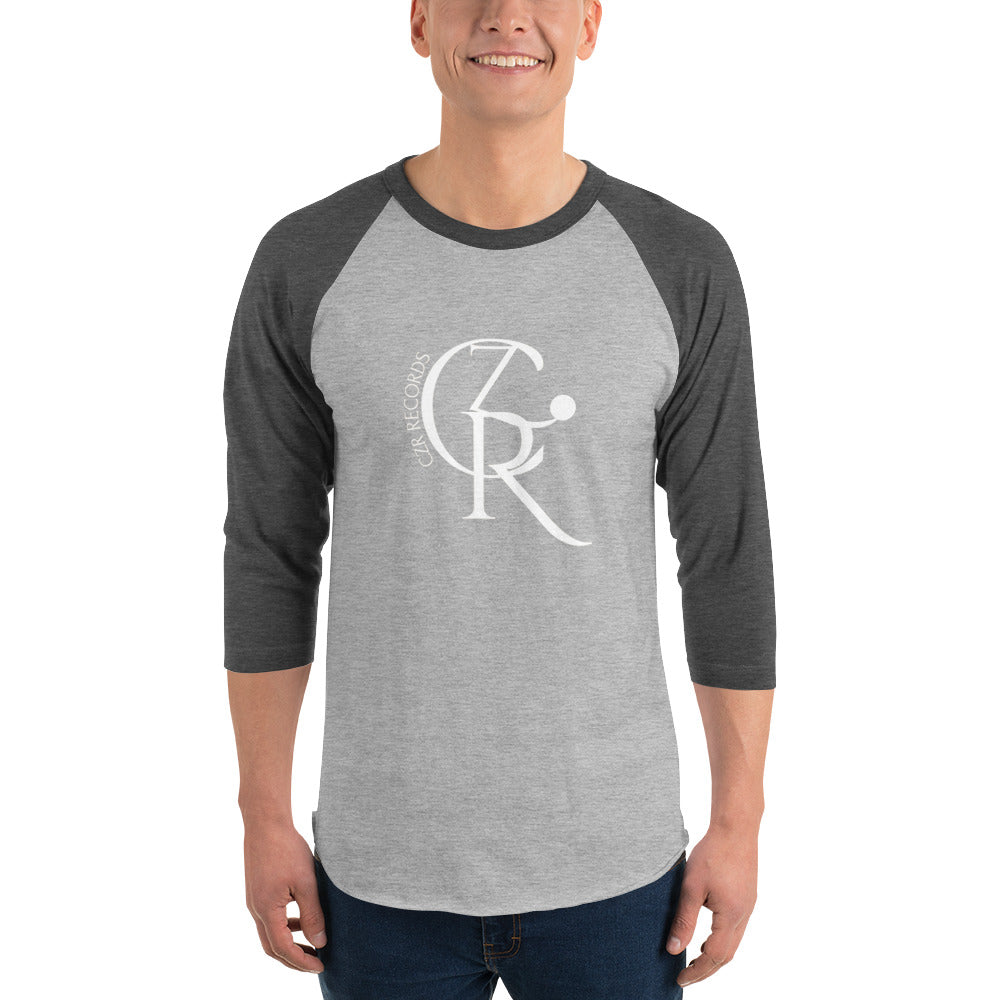 CZR RECORDS APPAREL - Noon A.M. Font 3/4 sleeve raglan