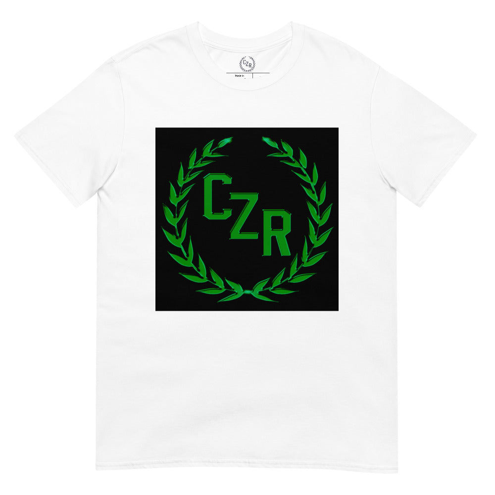 CZR RECORDS APPAREL -Men's Box Logo Green T-Shirt