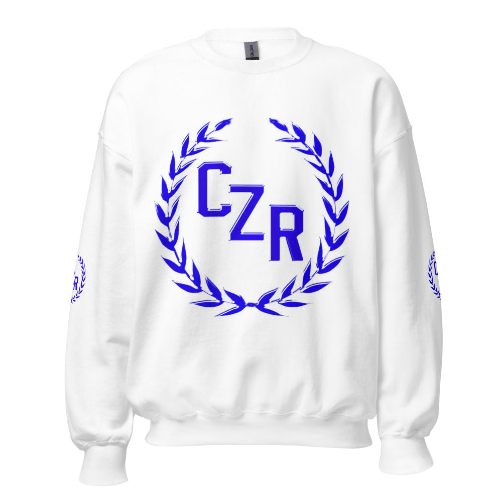 CZR RECORDS APPAREL - Classic Fit Crewneck Box Logo Long Sleeve Sweater