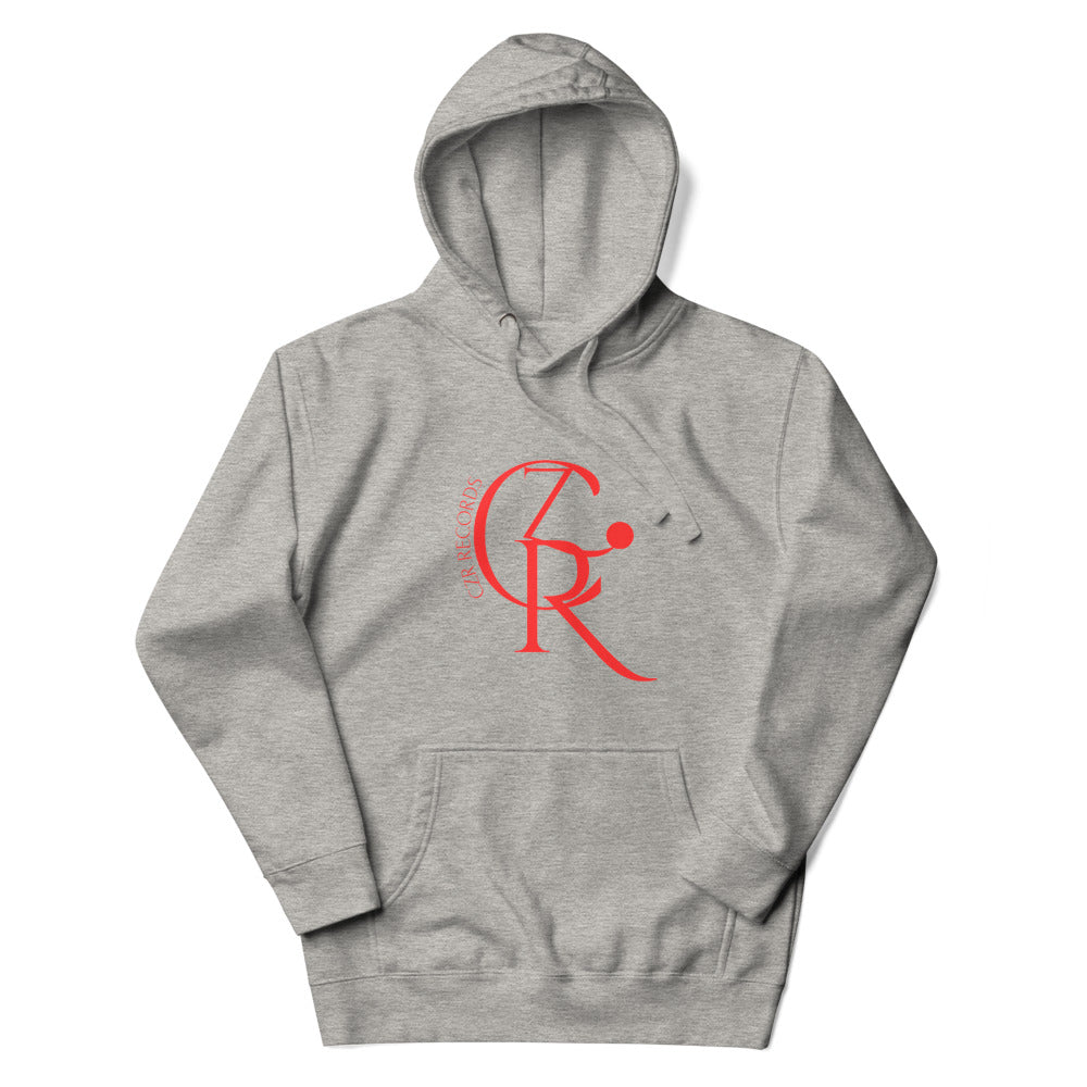 CZR RECORDS Apparel - Classic Noon A.M. Men's Red Font Hoodie