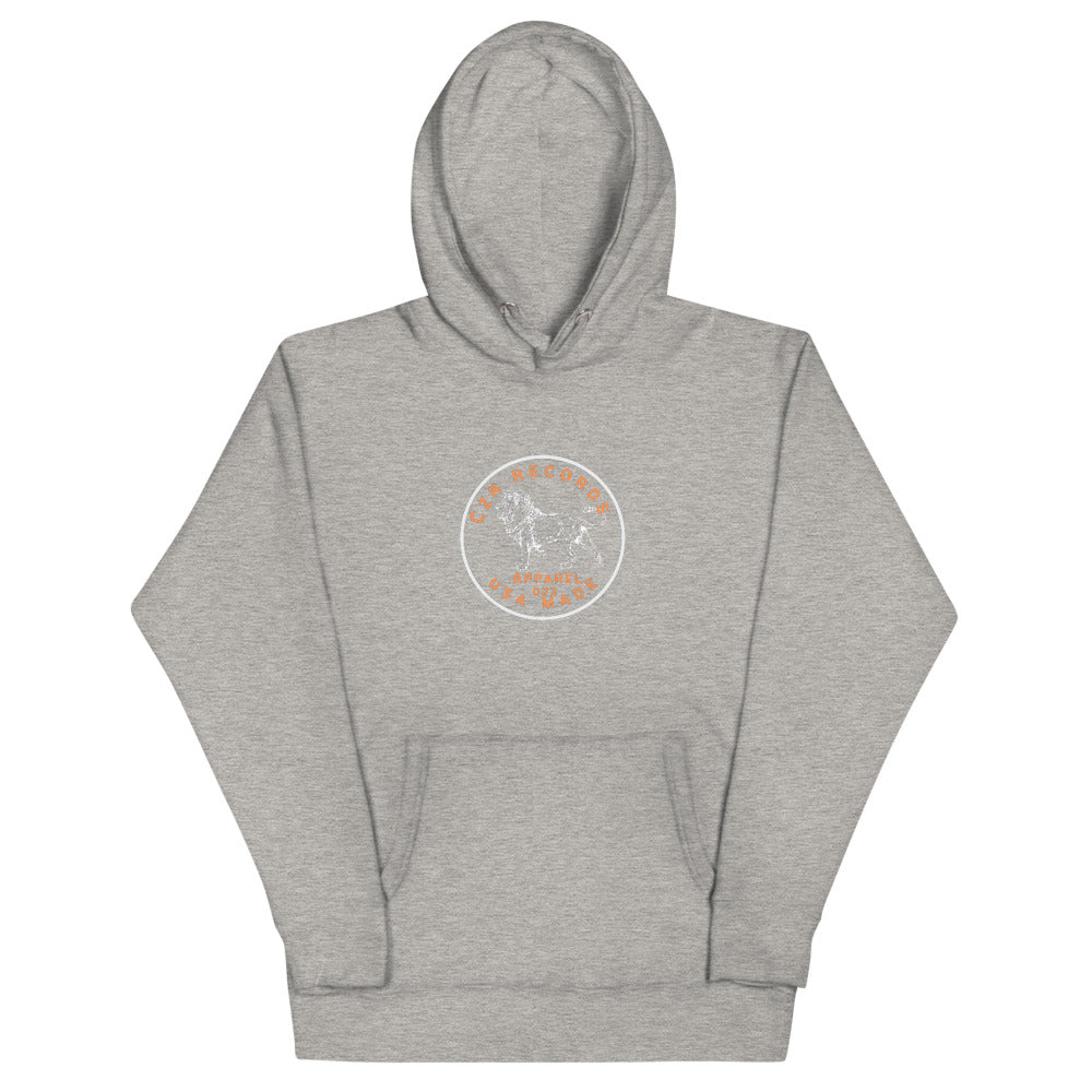 CZR RECORDS Apparel - Dime Lion Orange Font Hoodie