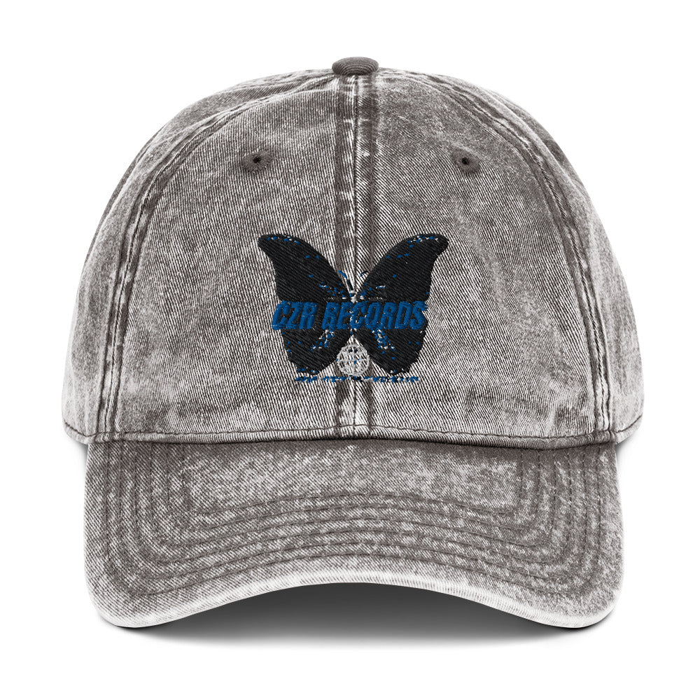 CZR RECORDS APPAREL- Butterfly Doors Vintage Cotton Twill Cap