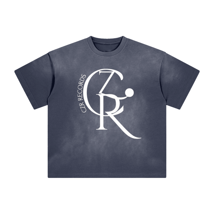 Monkey Washed All-Over Drop Shoulder T-Shirt - 250 GSM