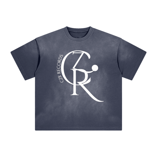 Monkey Washed All-Over Drop Shoulder T-Shirt - 250 GSM