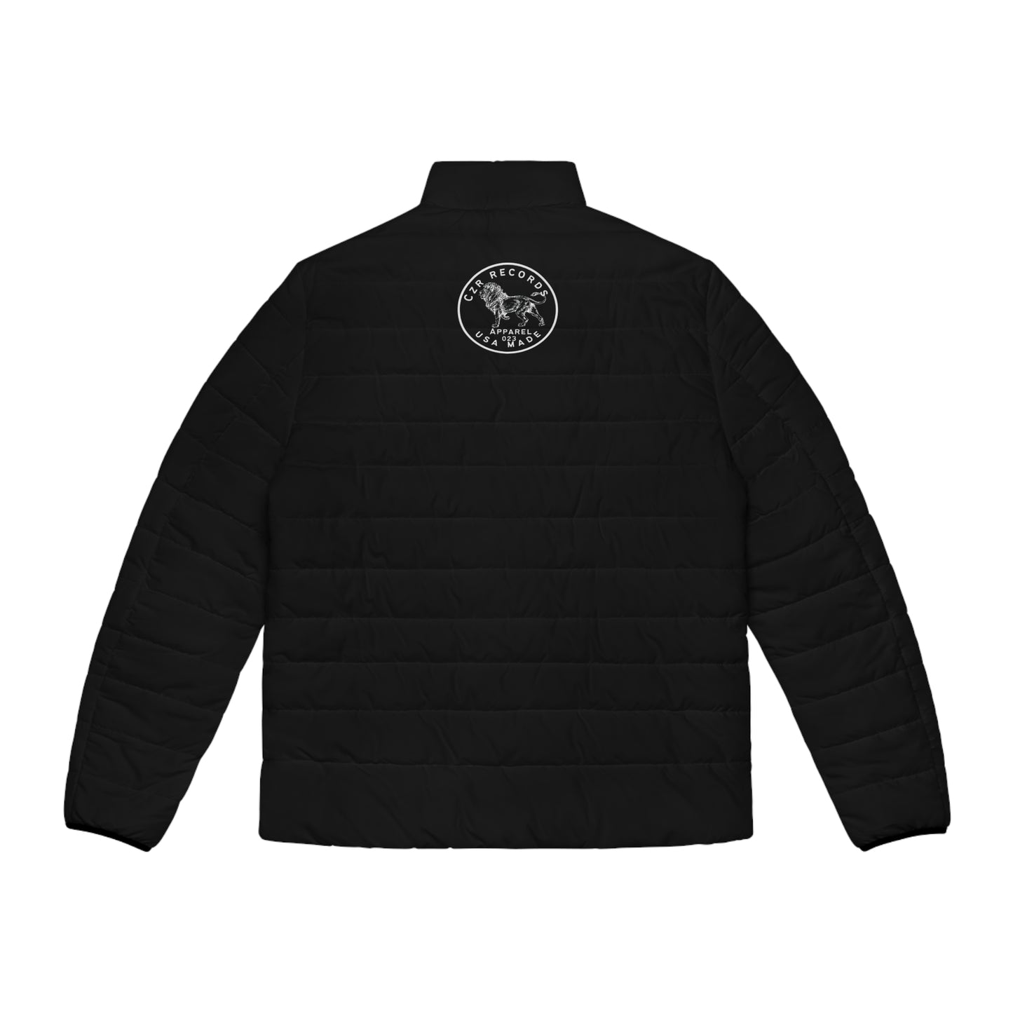 Men's Puffer Jacket with CZR Crest - Stylish Winter Outerwear