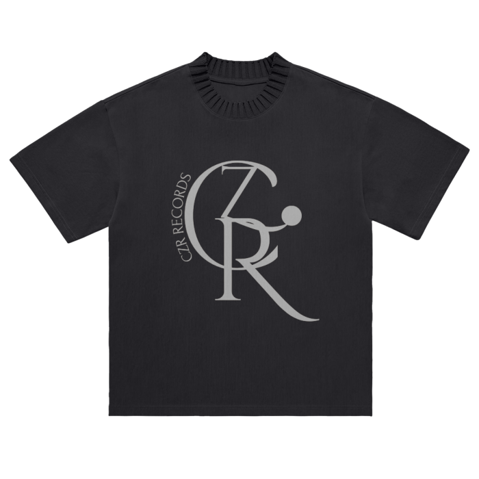 Heavyweight Knitted Round Neck T-Shirt - 305 GSM