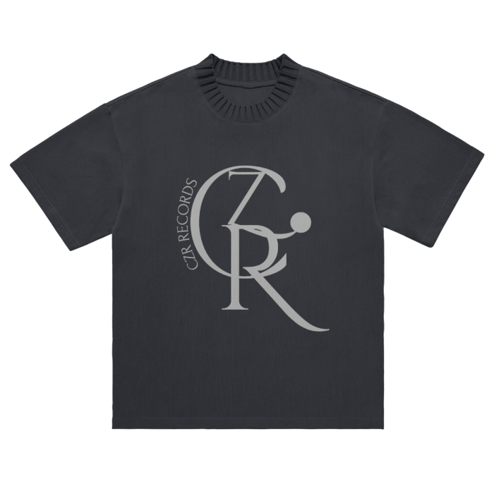 Heavyweight Knitted Round Neck T-Shirt - 305 GSM