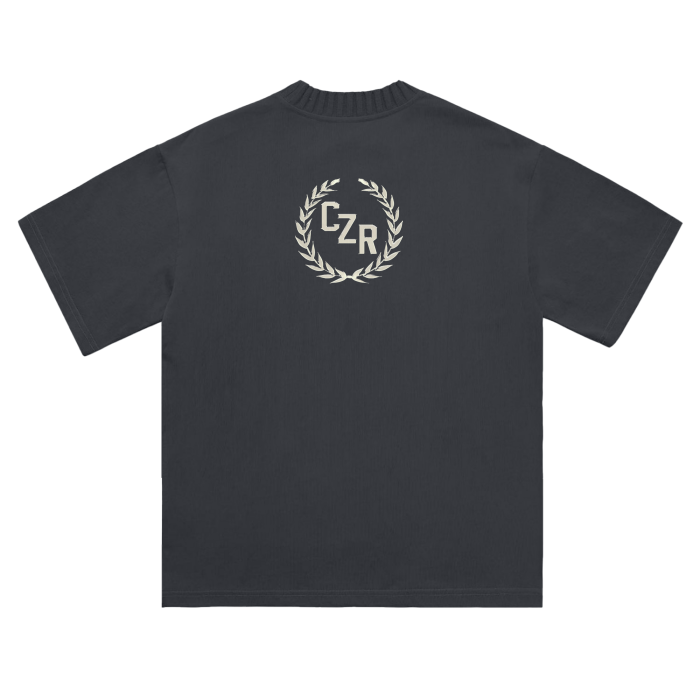 Heavyweight Knitted Round Neck T-Shirt - 305 GSM