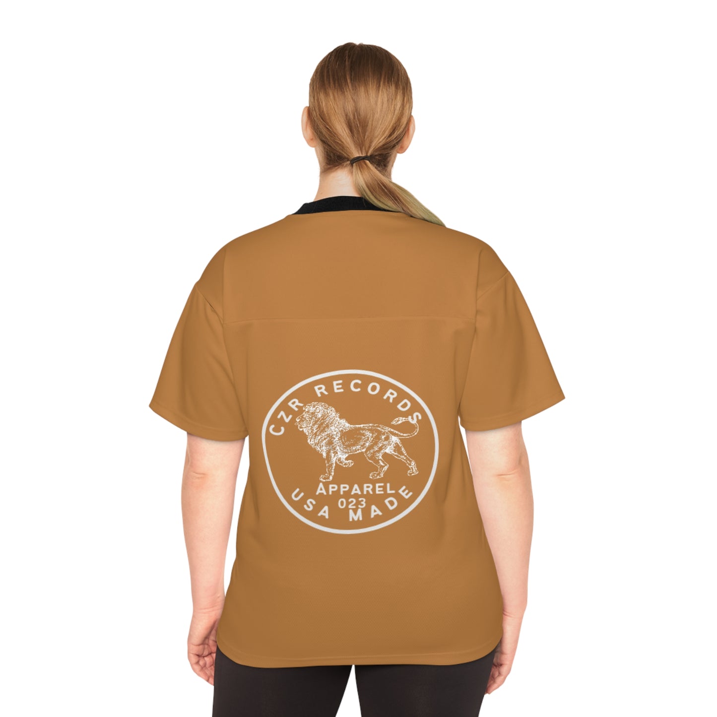 CZR Records Football Jersey - Casual Sportswear with Stylish Lion Design
