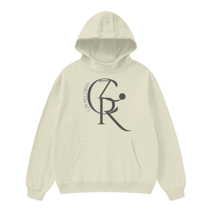 High Neck Insulated FOG Solid Color Fleece Hoodie - 385 GSM