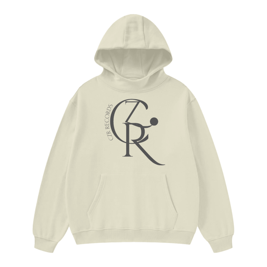 High Neck Insulated FOG Solid Color Fleece Hoodie - 385 GSM