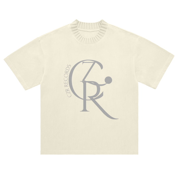 Heavyweight Knitted Round Neck T-Shirt - 305 GSM