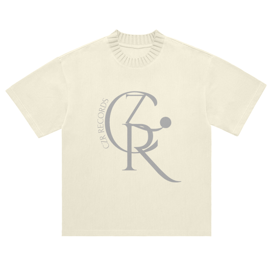Heavyweight Knitted Round Neck T-Shirt - 305 GSM
