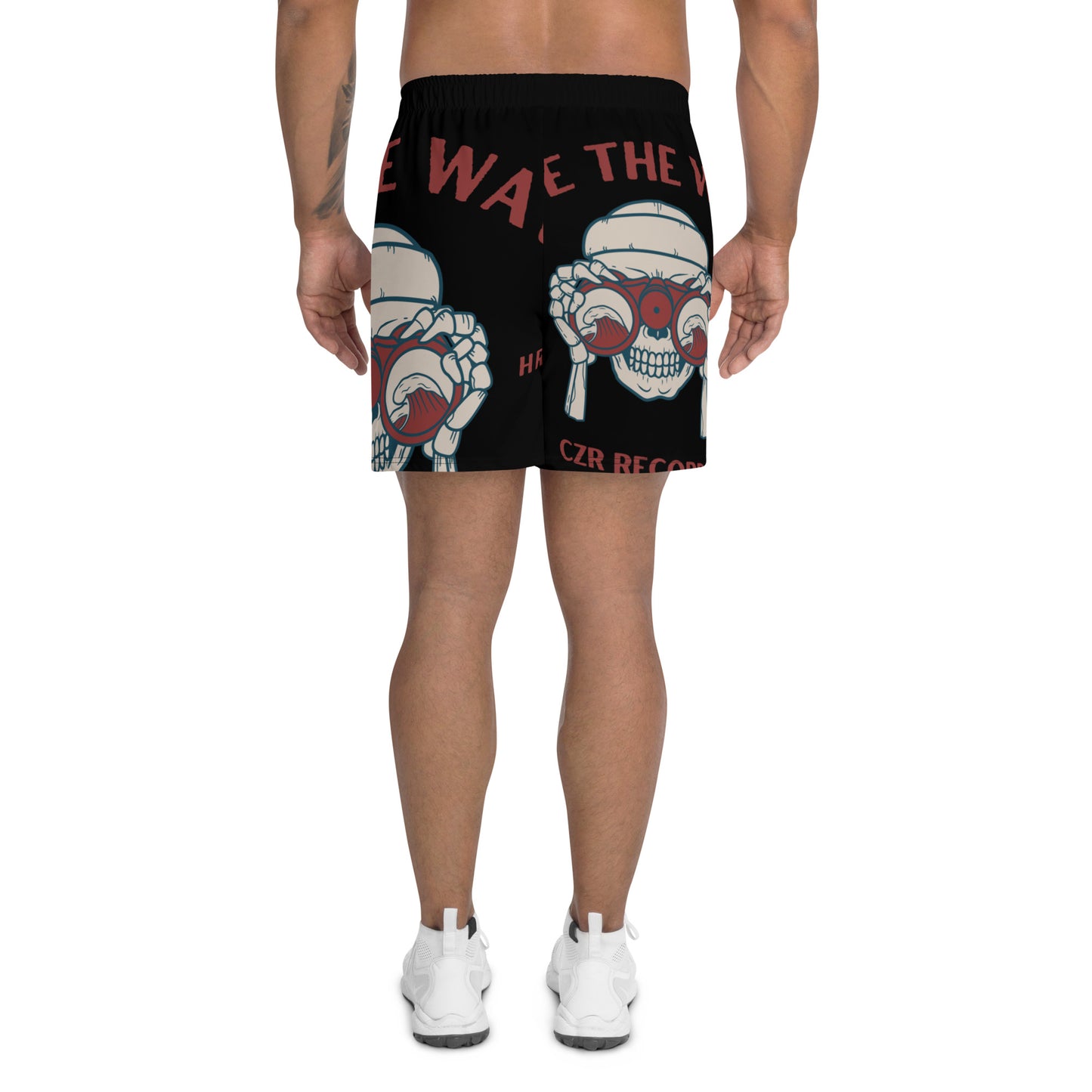 CZR RECORDS APPAREL- Skeletor Wave Athletic Shorts