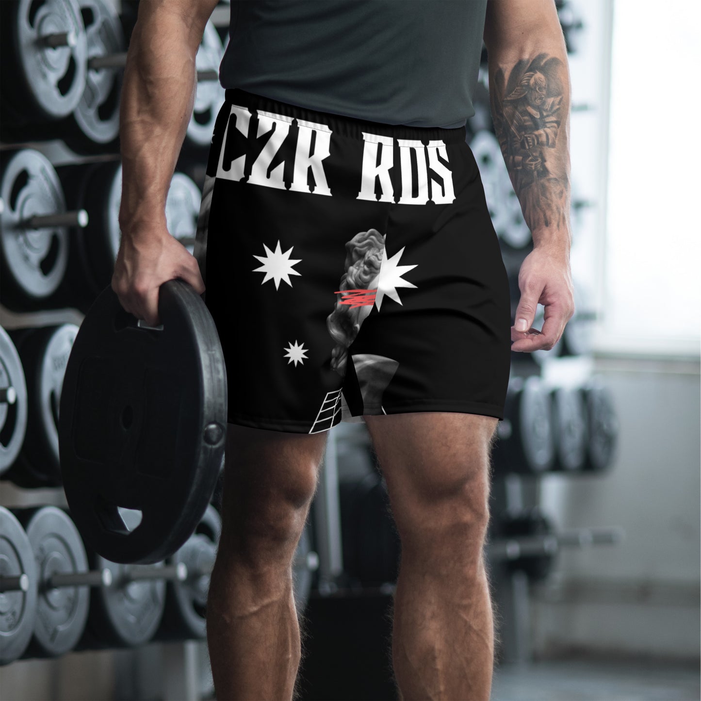 Perseus Black Athletic Long Shorts