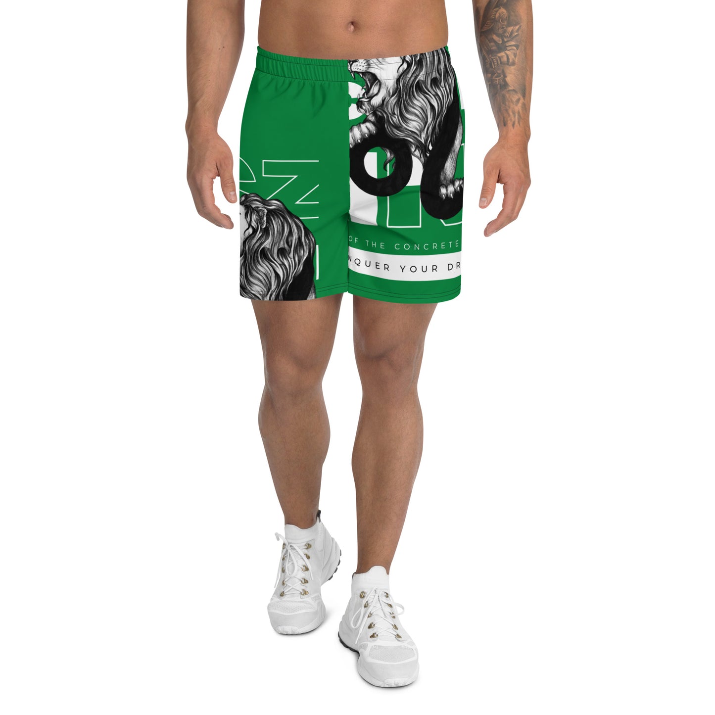 CZR RECORDS APPAREL - Leo Green Athletic Shorts