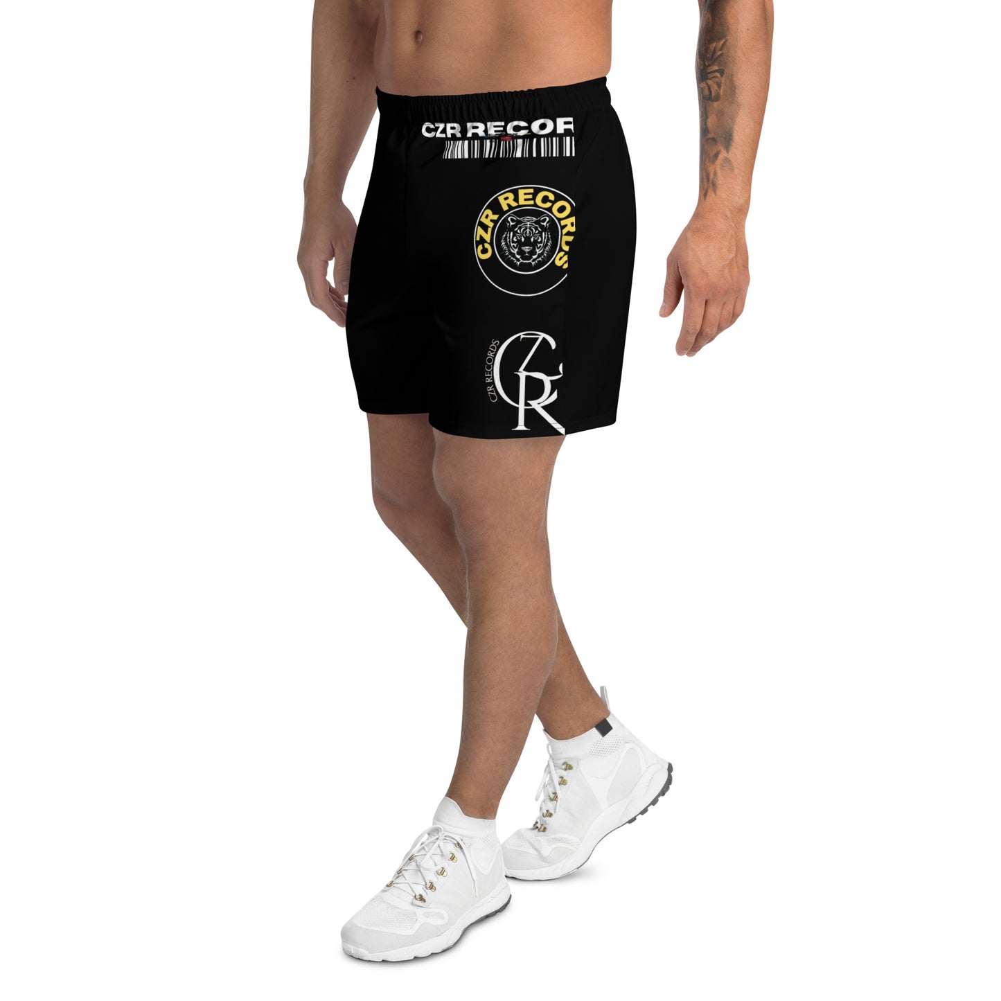 CZR RECORDS APPAREL- K. Karlak Black & Yellow Athletic Shorts