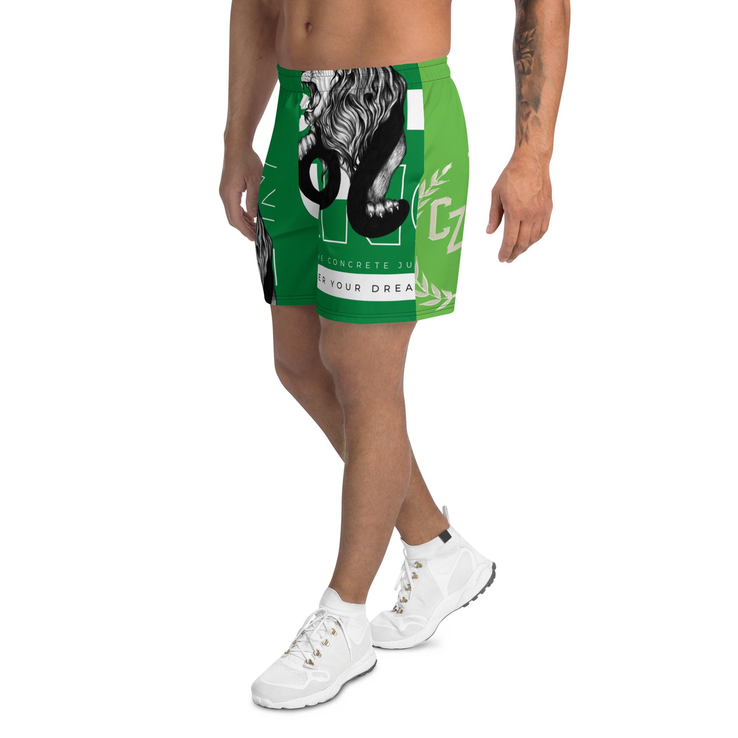 CZR RECORDS APPAREL - Leo Green Athletic Shorts