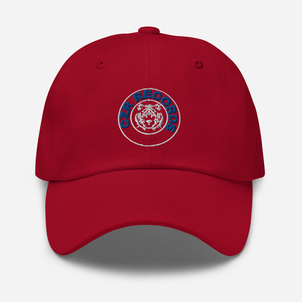 CZR RECORDS APPAREL - Tiger Circle Blue Font Dad Hat