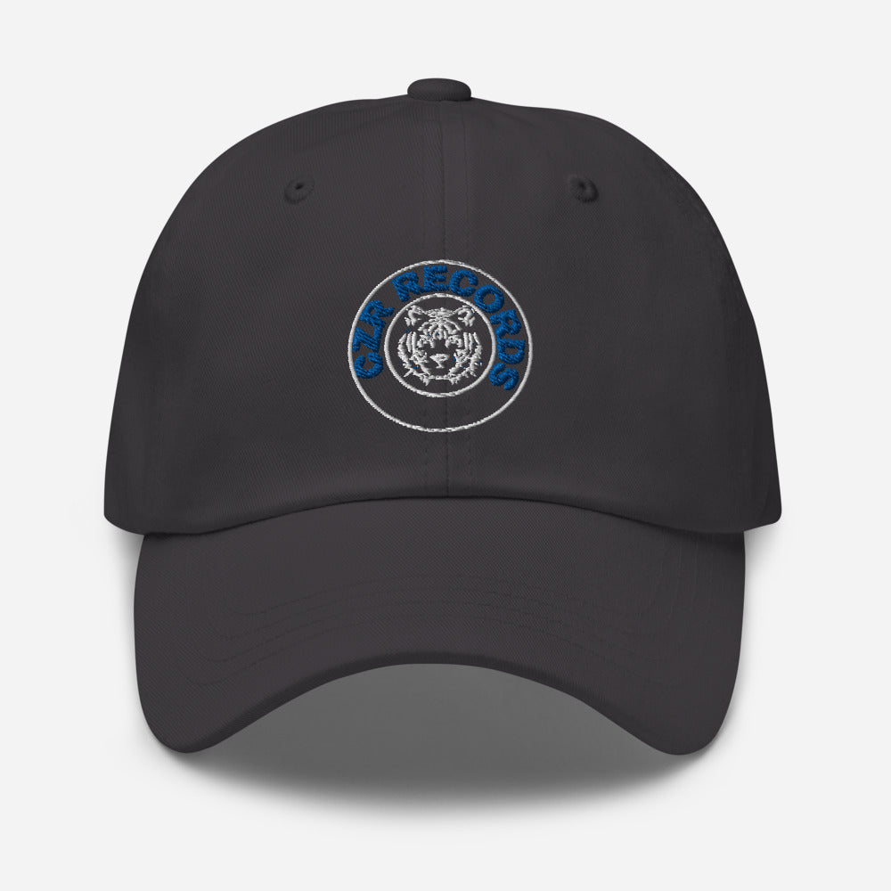 CZR RECORDS APPAREL - Tiger Circle Blue Font Dad Hat