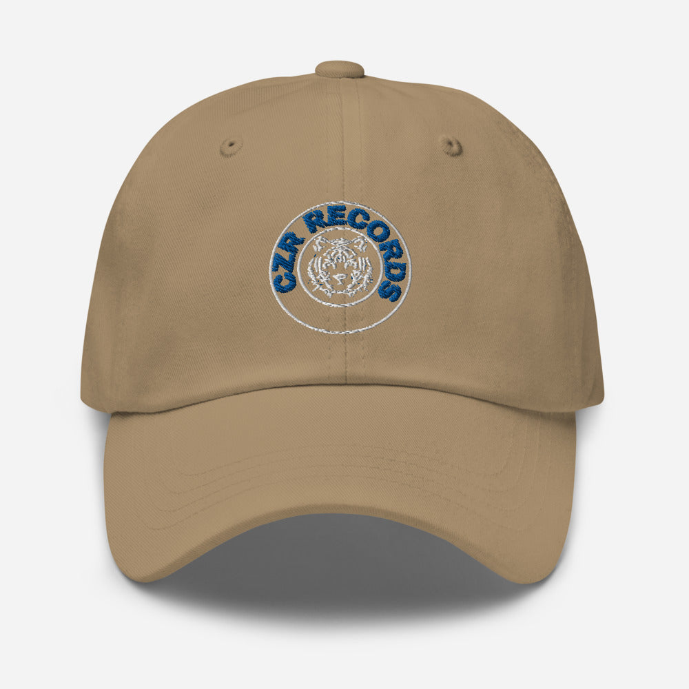 CZR RECORDS APPAREL - Tiger Circle Blue Font Dad Hat