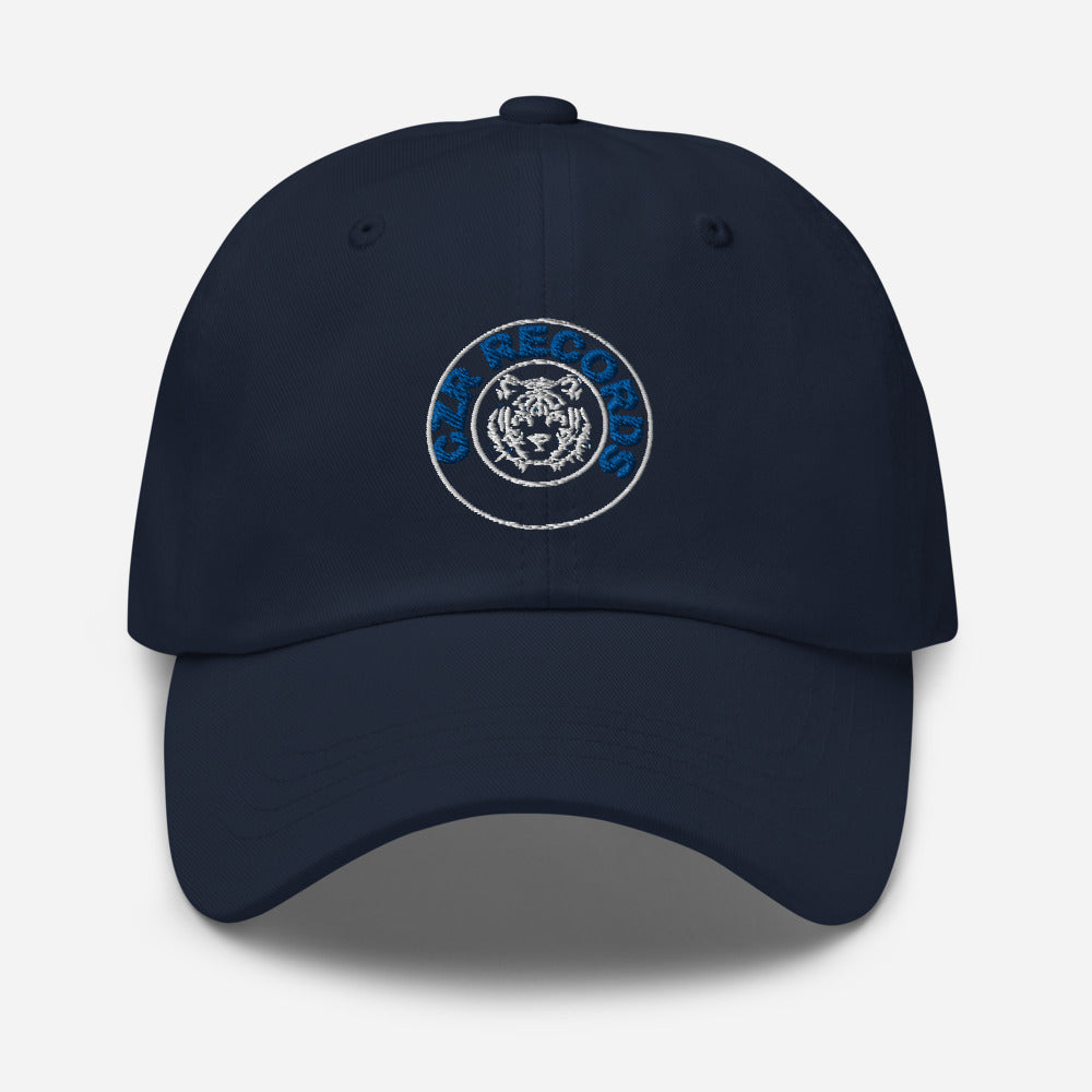 CZR RECORDS APPAREL - Tiger Circle Blue Font Dad Hat