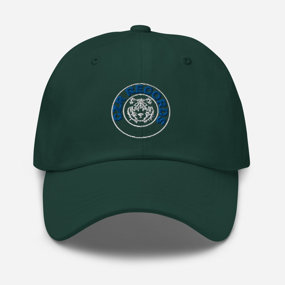 CZR RECORDS APPAREL - Tiger Circle Blue Font Dad Hat