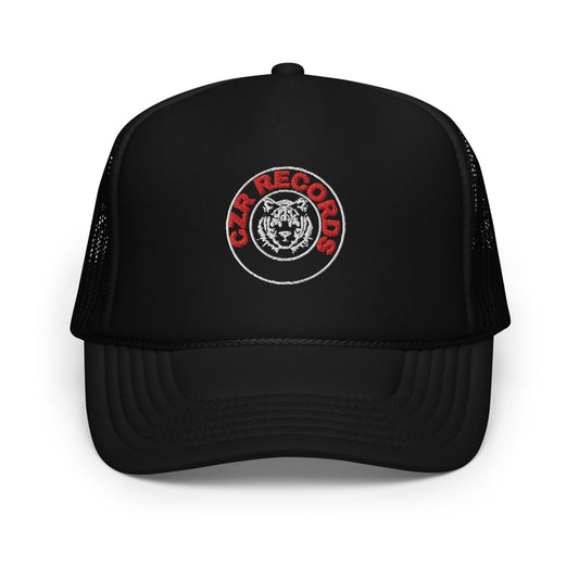 CZR RECORDS APPAREL -Tiger Circle Foam Trucker Hat