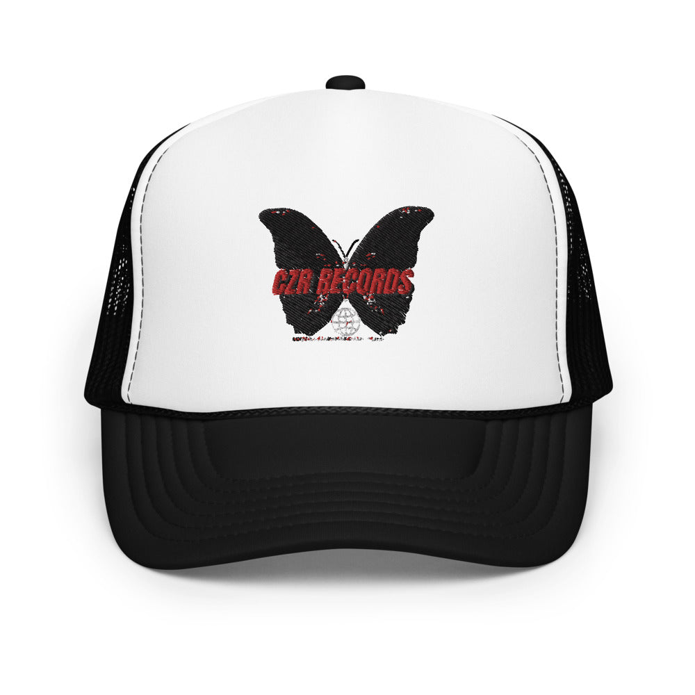 CZR RECORDS APPAREL- Butterfly Doors Foam Trucker Hat