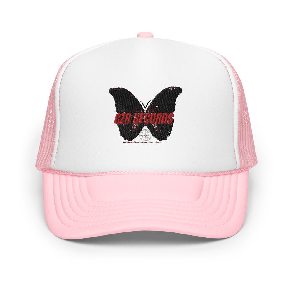 CZR RECORDS APPAREL- Butterfly Doors Foam Trucker Hat