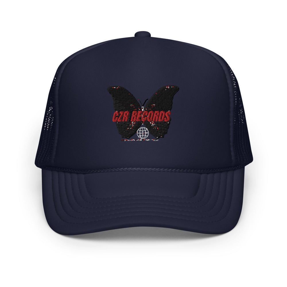 CZR RECORDS APPAREL- Butterfly Doors Foam Trucker Hat