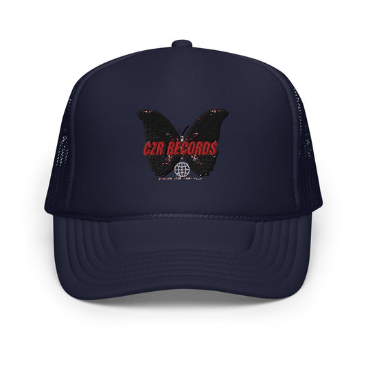 CZR RECORDS APPAREL- Butterfly Doors Foam Trucker Hat