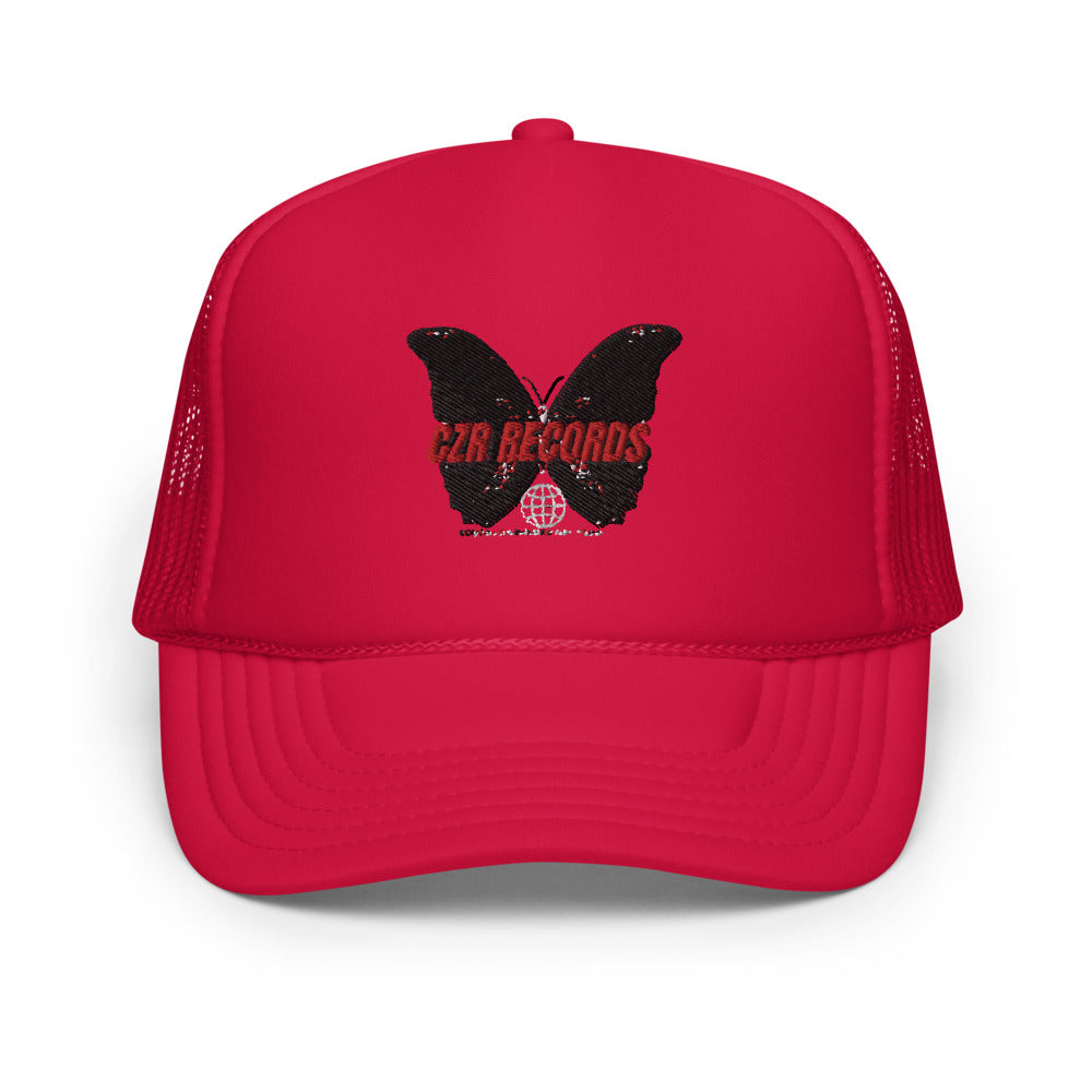 CZR RECORDS APPAREL- Butterfly Doors Foam Trucker Hat