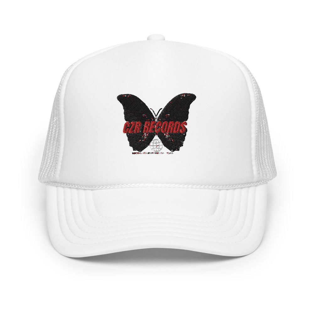 CZR RECORDS APPAREL- Butterfly Doors Foam Trucker Hat