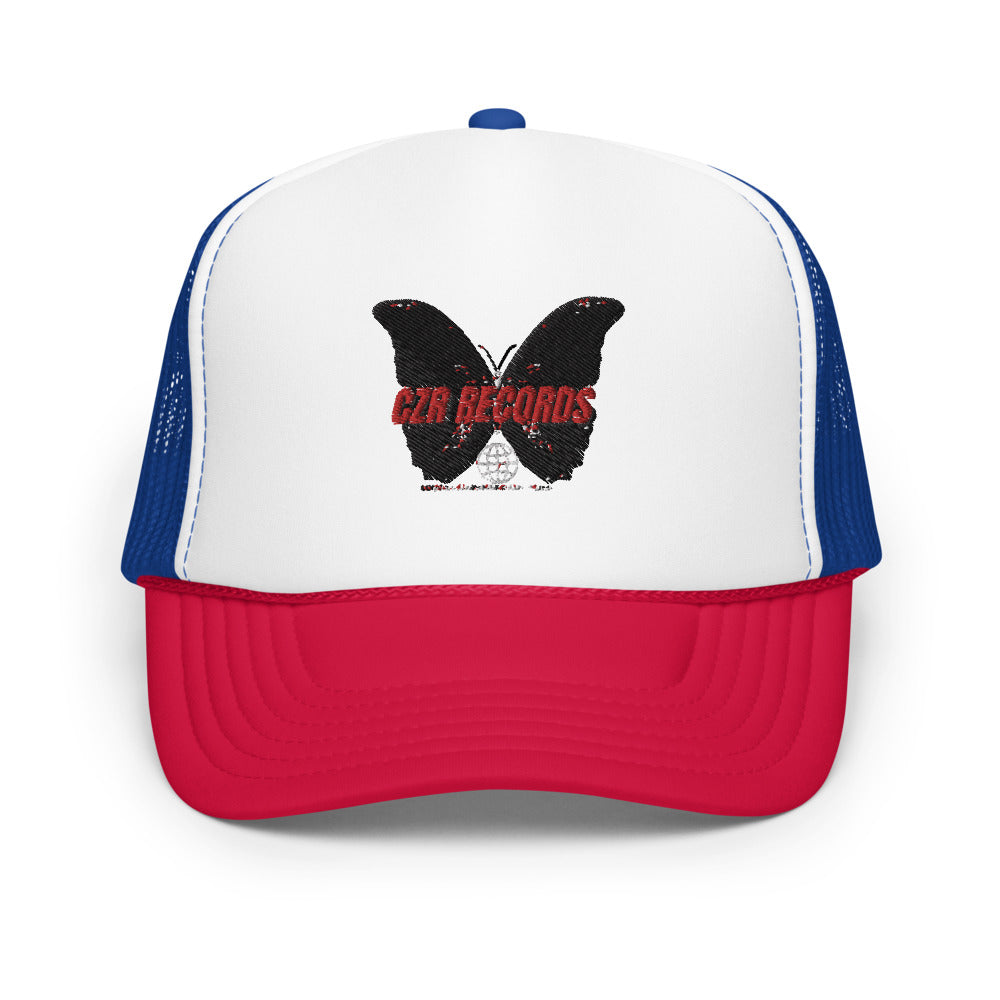 CZR RECORDS APPAREL- Butterfly Doors Foam Trucker Hat