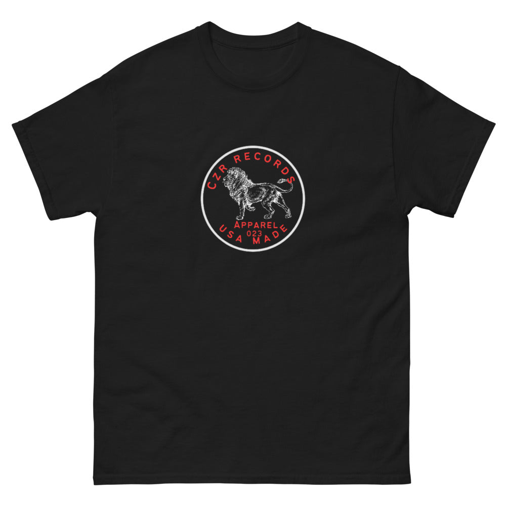 CZR RECORDS APPAREL - Classic Men's Dime Lion Red Tee