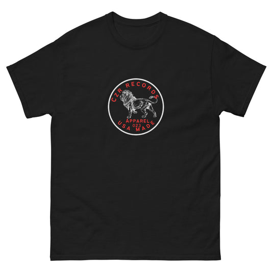 CZR RECORDS APPAREL - Classic Men's Dime Lion Red Tee