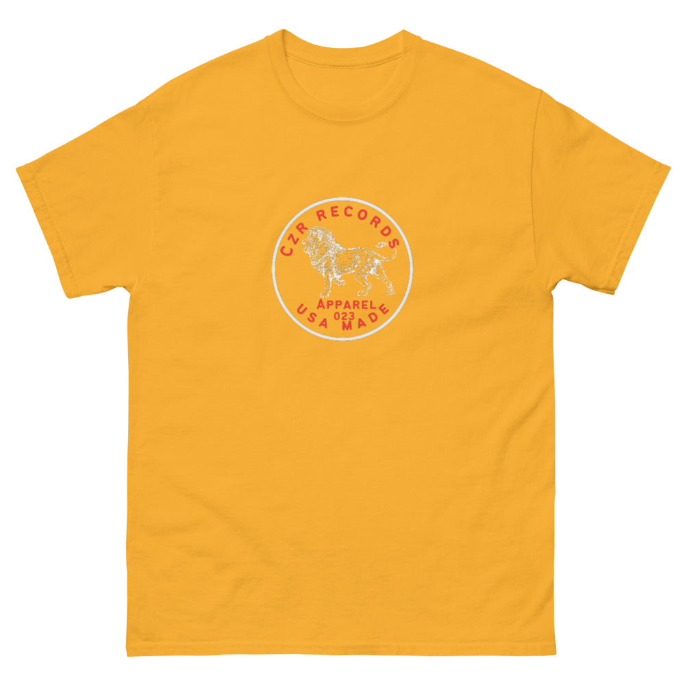 CZR RECORDS APPAREL - Classic Men's Dime Lion Red Tee