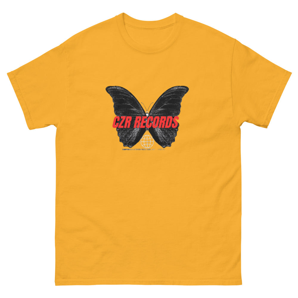 CZR RECORDS APPAREL - Butterfly Doors Red Font Men's classic tee