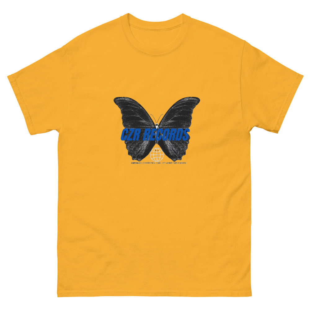 CZR RECORDS APPAREL -Butterfly Doors Blue Font Men's Classic Tee