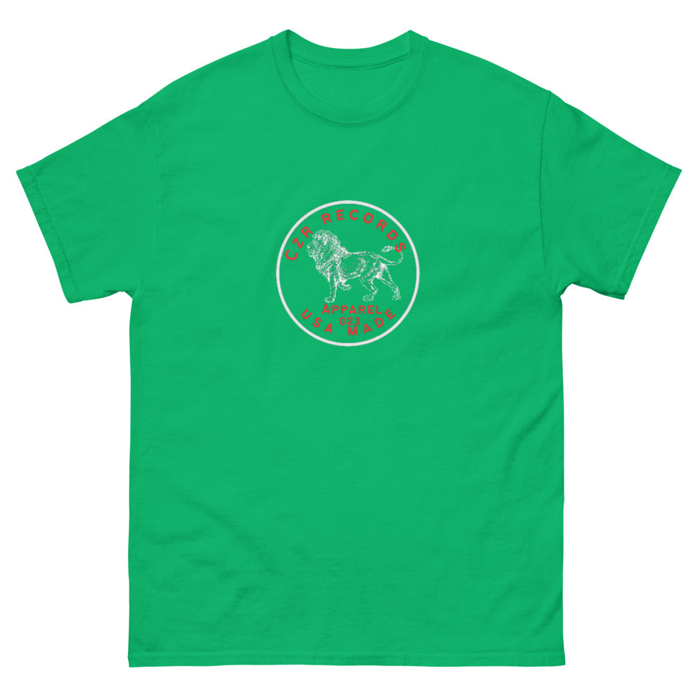 CZR RECORDS APPAREL - Classic Men's Dime Lion Red Tee
