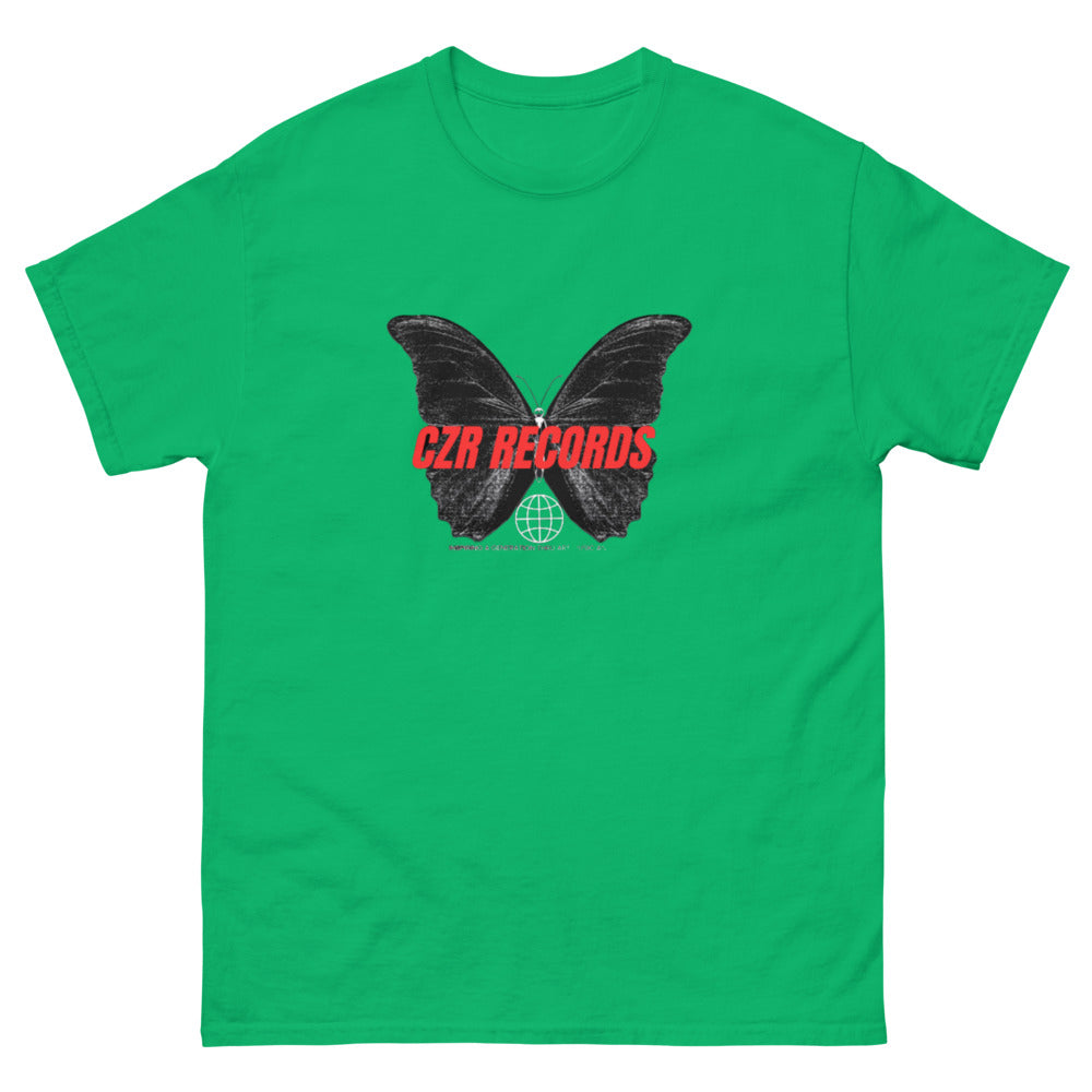 CZR RECORDS APPAREL - Butterfly Doors Red Font Men's classic tee