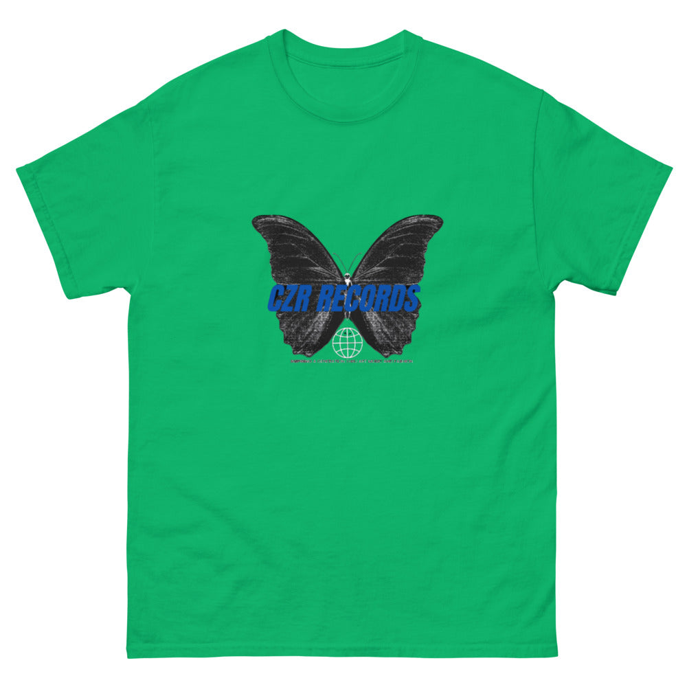 CZR RECORDS APPAREL -Butterfly Doors Blue Font Men's Classic Tee