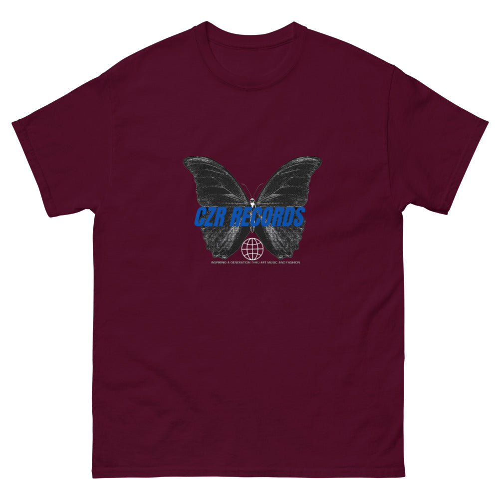CZR RECORDS APPAREL -Butterfly Doors Blue Font Men's Classic Tee