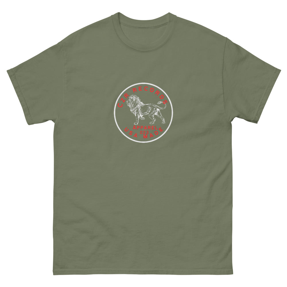 CZR RECORDS APPAREL - Classic Men's Dime Lion Red Tee