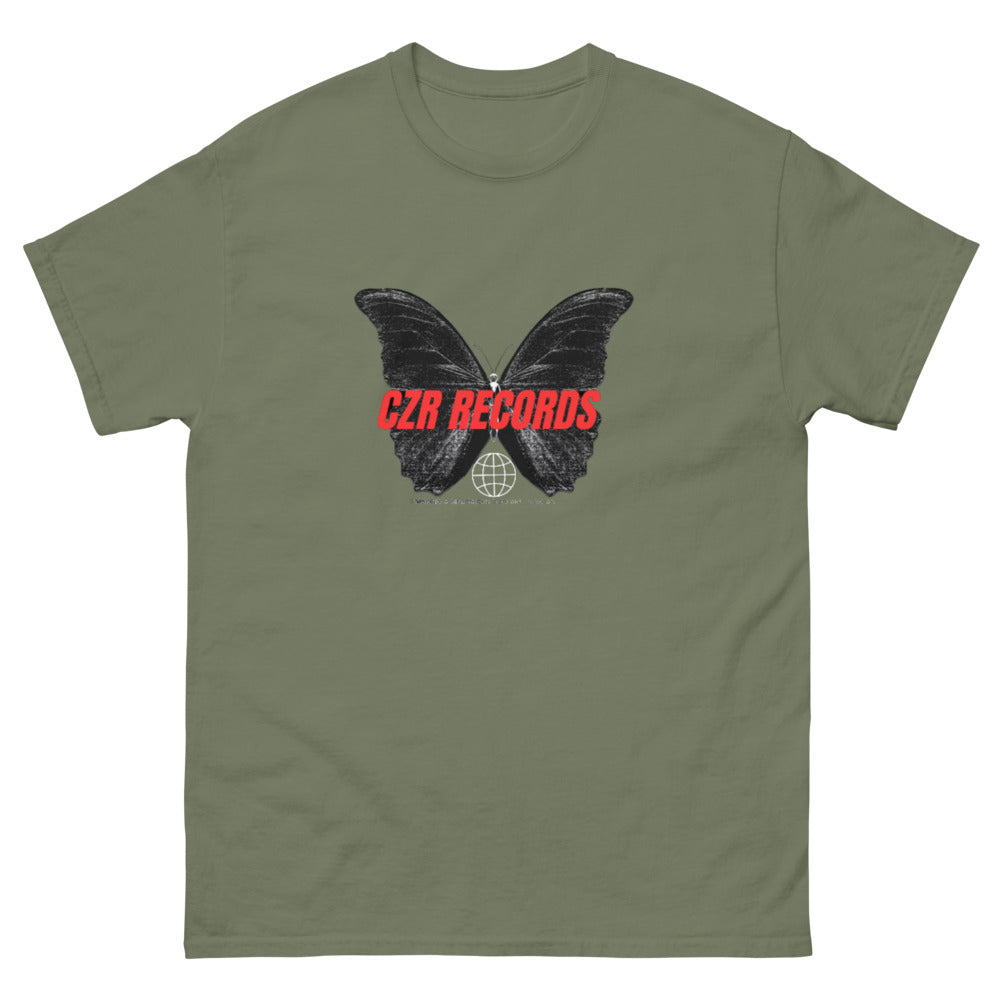 CZR RECORDS APPAREL - Butterfly Doors Red Font Men's classic tee