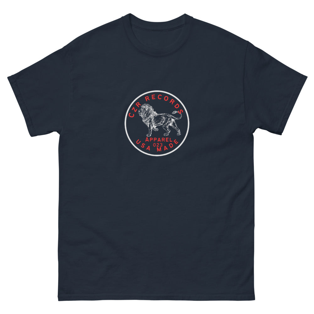 CZR RECORDS APPAREL - Classic Men's Dime Lion Red Tee